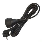 Удлинитель-шнур 1х5м с заземл. 16А IP20 ПВС 3х1 черн. DOMTOK 2359