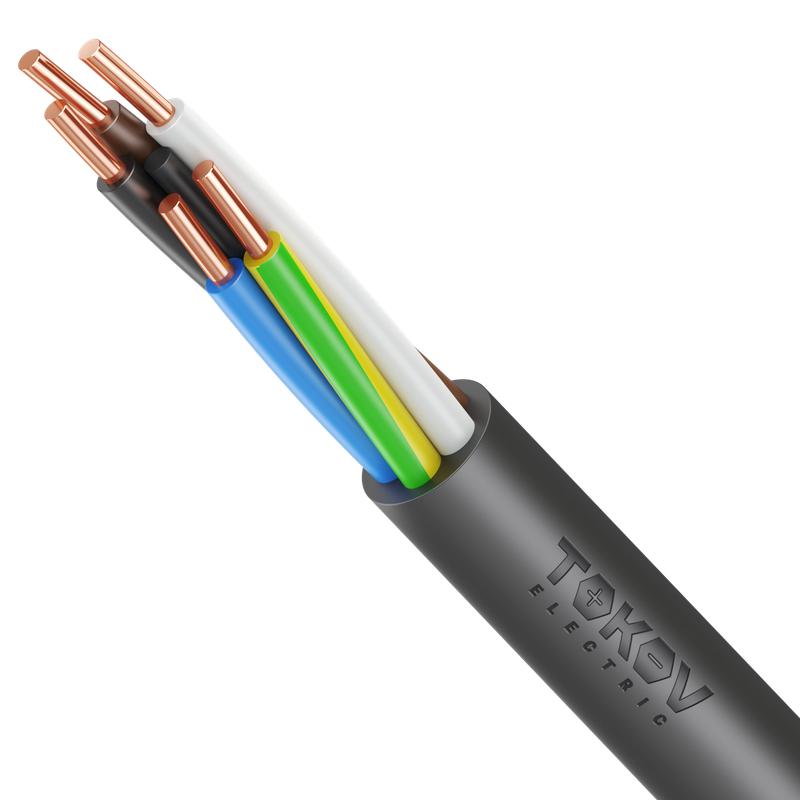2095417.jpg Кабель TOKOV ELECTRIC ППГнг(А)-HF 5х1.5 ОК (N PE) 1кВ (м) УТ000028591 — изображение 1
