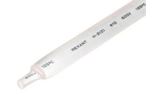 Трубка термоусадочная ТУТ нг 10.0/5.0 бел. 1м REXANT 21-0001 — изображение 2