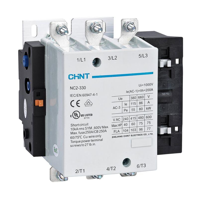 236058_1.jpeg Контактор NC2-330 330А кат. 230В AC AC-3 (R) CHINT 236058 — изображение 1