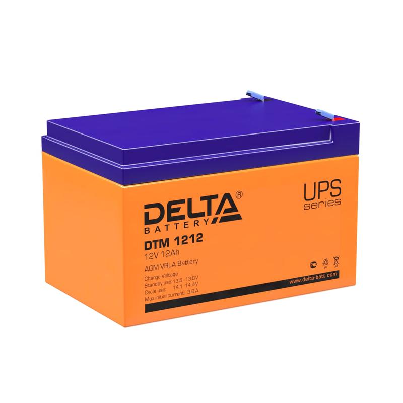 237616.jpg Аккумулятор UPS 12В 12А.ч DTM 1212 Delta 4614010050008 — изображение 1