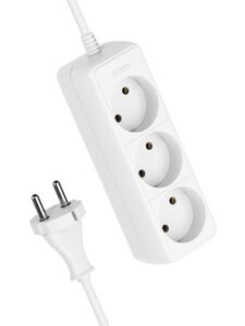 Удлинитель 3х3м без заземл. 16А IP20 ПВС 2х1.5 КОСМОС YKsm3m-3g(K)