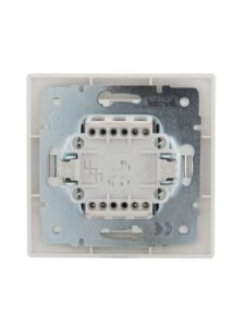 Выключатель 2-кл. СП Mira 10А IP20 со вставкой жемчуж./бел. перламутр. LEZARD 701-3030-101 — изображение 3