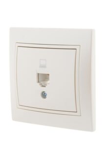 Розетка компьютерная 1-м СП Mira RJ45 16А IP20 со вставкой жемчуж./бел. перламутр. LEZARD 701-3030-139 — изображение 4