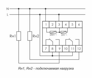 Реле времени PCU-510 2х8А 230В 2 перекл. IP20 многофункц. монтаж на DIN-рейке F&F EA02.001.009 — изображение 3
