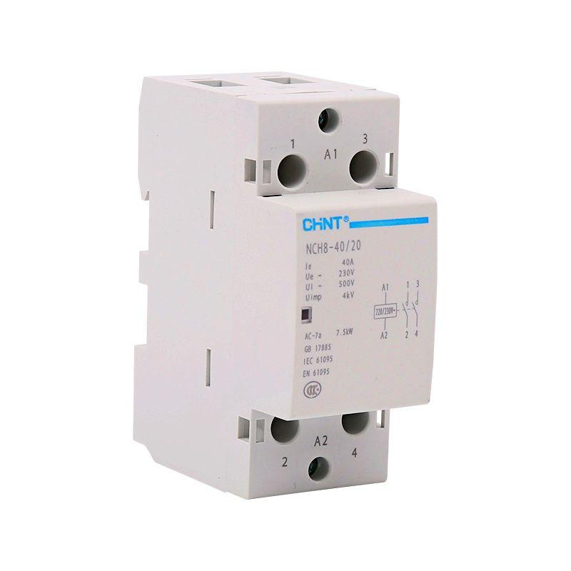 256081_1.jpeg Контактор модульный NCH8-40/20 40А 2НО AC 220/230В 50Гц (R) CHINT 256081 — изображение 1