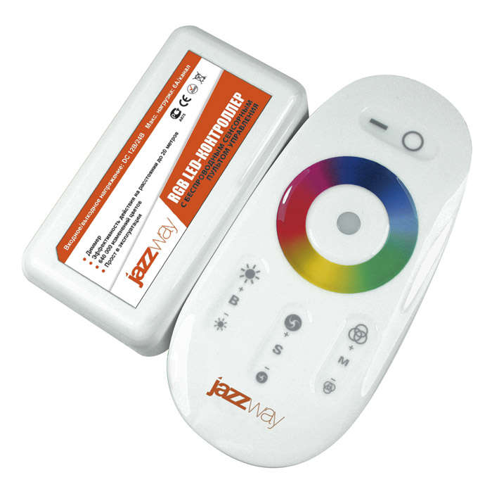 262883.jpg Контроллер RGB PRC-4000HF WH 12/24В 216/432Вт бел. JazzWay 1007957 — изображение 1