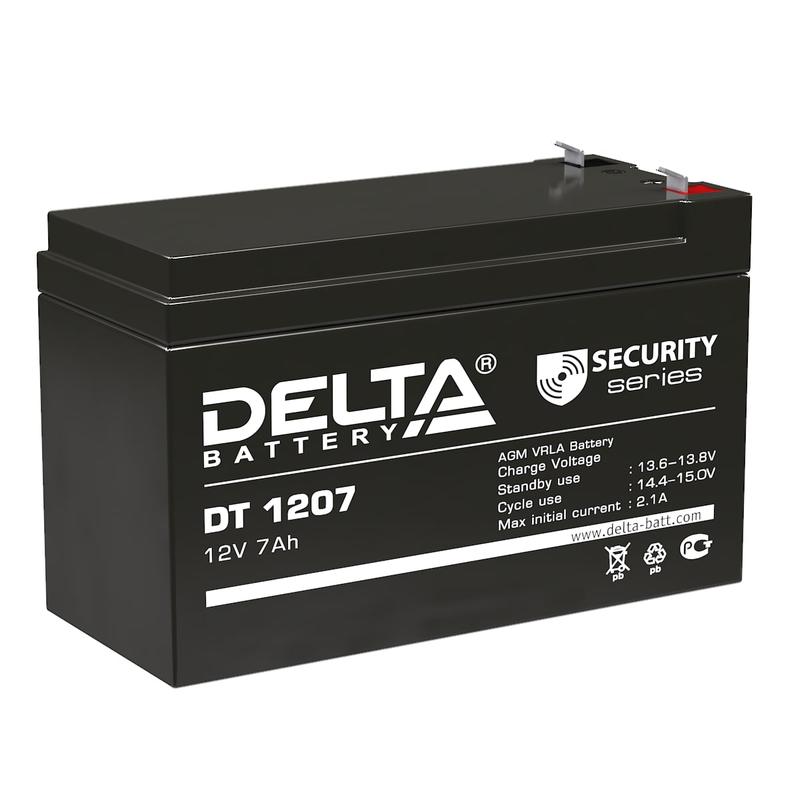 265386.jpg Аккумулятор ОПС 12В 7А.ч DT 1207 Delta 4614010040008 — изображение 1