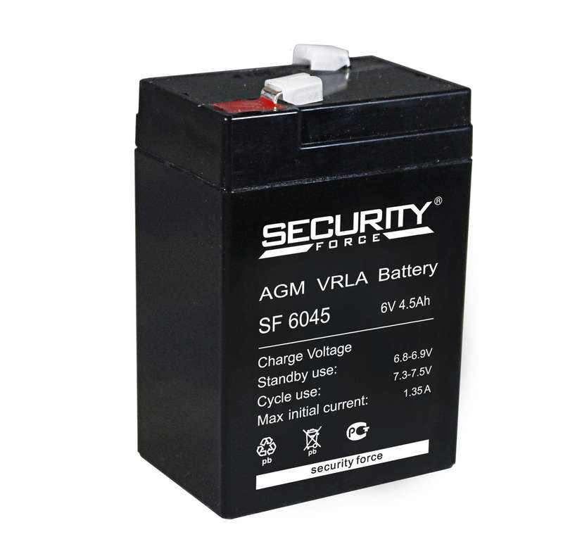 293970.jpg Аккумулятор ОПС 6В 4.5А.ч SF 6045 Security Force 4614030010013 — изображение 1