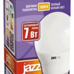 Лампа светодиодная PLED-SP 7Вт G45 шар 3000К тепл. бел. E27 540лм 230В JazzWay 1027863-2 — изображение 2