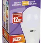 Лампа светодиодная PLED-SP 12Вт A60 грушевидная 3000К тепл. бел. E27 1080лм 230В JazzWay 1033703 — изображение 2