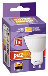 Лампа светодиодная PLED-SP 7Вт PAR16 3000К тепл. бел. GU10 520лм 230В JazzWay 1033550 — изображение 2