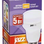 Лампа светодиодная PLED-SP 5Вт R39 3000К тепл. бел. E14 400лм 230В JazzWay 1033581 — изображение 2