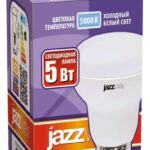 Лампа светодиодная PLED-SP 5Вт R39 5000К холод. бел. E14 400лм 230В JazzWay 1033598 — изображение 2