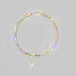 Гирлянда светодиодная "Роса" 2м 20LED мультиколор 0.1Вт IP20 тонкий батарейный блок элементы питания 2хCR2032 (в компл.) Neon-Night 303-009-1