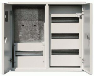 Корпус учетный навесной ЩРУН-3/48 520х585х160 3ф 48мод. IP31 двудверный метал. DEKraft 30404DEK — изображение 2