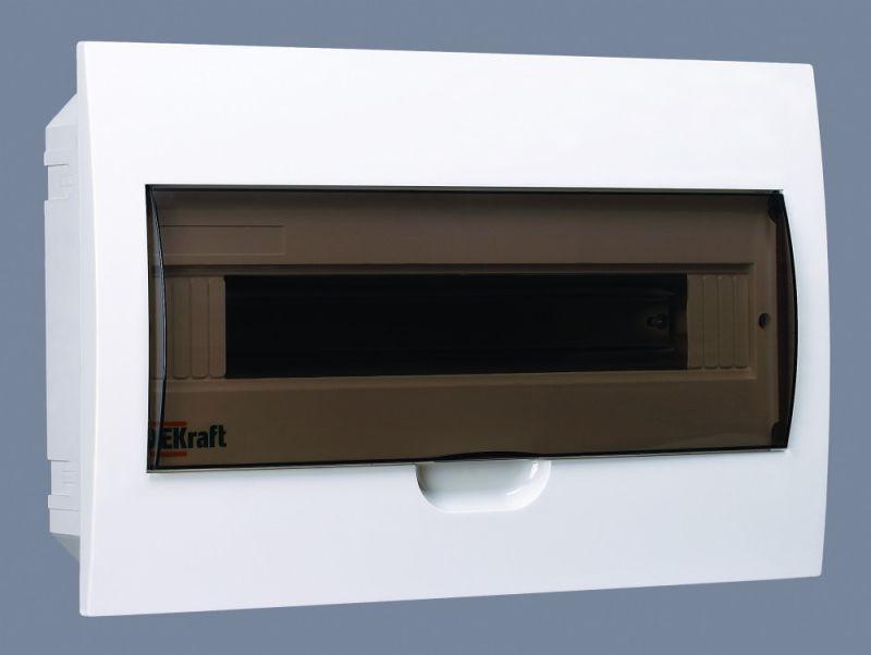 31005DEK_1.jpeg Корпус встраиваемый ЩРВ-П-18 25х40х10 18мод. IP41 пластик. DEKraft 31005DEK — изображение 1