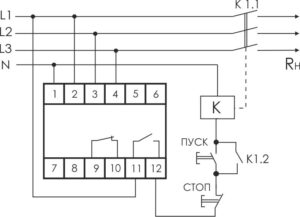 Реле напряжения CP-731 (трехфазный; микропроцессорный; контроль верхнего и нижнего значений напряжения; контроль асимметрии; чередования фаз; монтаж на DIN-рейке 35мм 3х400/230+N 2х8А 1Z 1R IP20) F&F EA04.009.005 — изображение 2