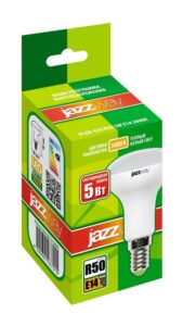 Лампа светодиодная PLED-ECO 5Вт R50 рефлектор матовая 3000К тепл. бел. E14 400лм 230В 50Гц JazzWay 1037015A — изображение 2