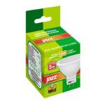Лампа светодиодная PLED-ECO 5Вт JCDR MR16 рефлектор матовая 3000К тепл. бел. GU5.3 400лм 230В 50Гц JazzWay 1037077A — изображение 2