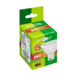 Лампа светодиодная PLED-ECO 5Вт JCDR MR16 рефлектор матовая 4000К нейтр. бел. GU5.3 400лм 230В 50Гц JazzWay 1037107A — изображение 2