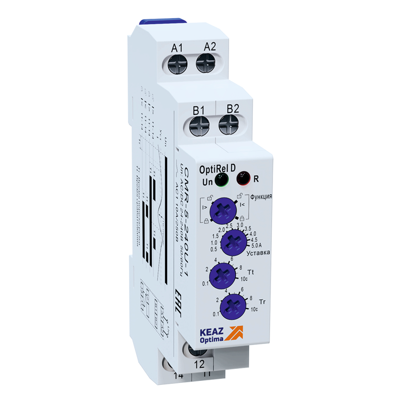 332028_1.png Реле контроля тока OptiRel D CMR-16-240U-1 16…16А 10А 1СО 24-240АС/DC КЭАЗ 332028 — изображение 1
