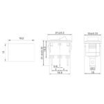 Выключатель клавишный 250В 6А (3с) ON-ON черн. Mini (RWB-202; SC-768) Rexant 36-2130 — изображение 2