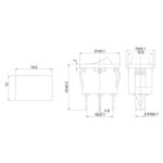 Выключатель клавишный 12В 15А (3с) ON-OFF красн. с подсветкой Mini (RWB-206-1; SC-768) Rexant 36-2170 — изображение 2