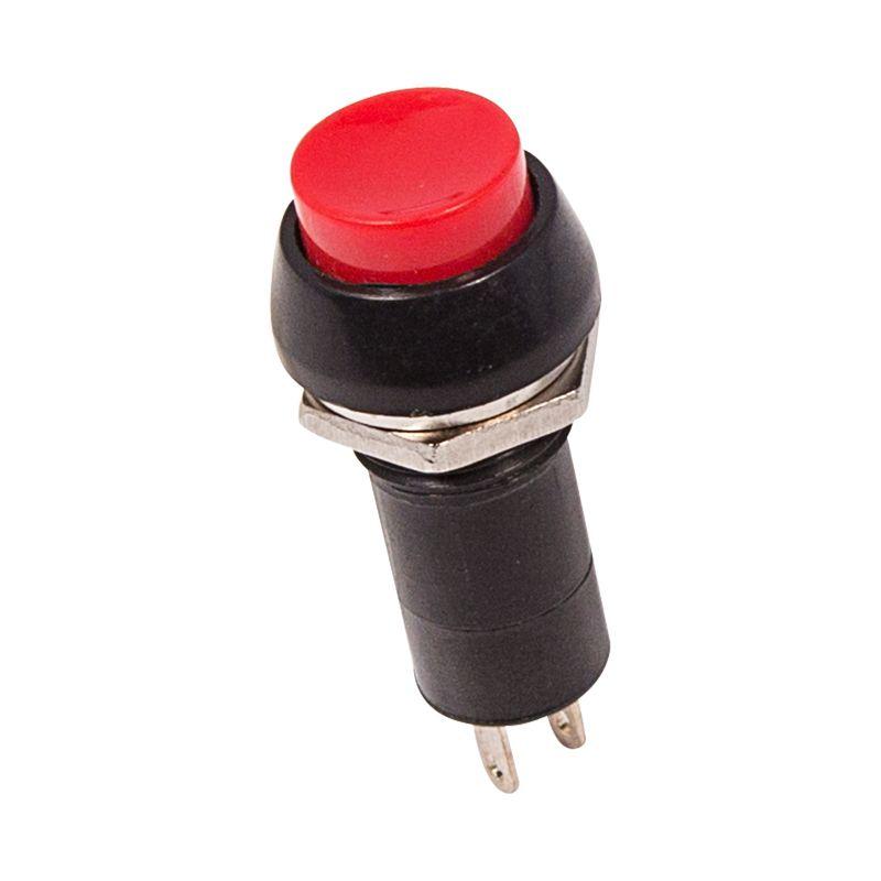 36-3030_1.jpeg Выключатель-кнопка 250В 1А (2с) ON-OFF красн. (PBS-11А) Rexant 36-3030 — изображение 1