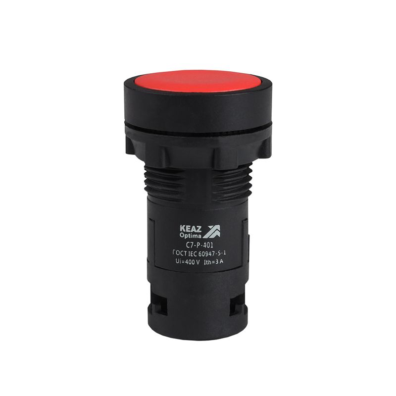 362027_1.jpeg Кнопка OptiSignal Compact D22 С7-P-401 красн. 1НЗ XB7NA42 КЭАЗ 362027 — изображение 1
