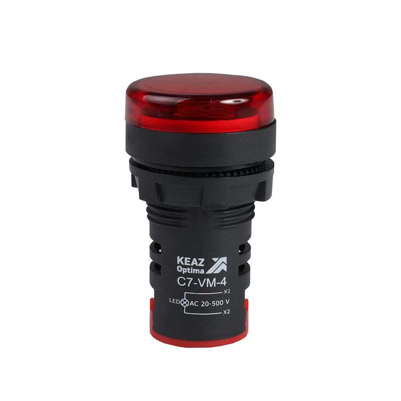 362189_1.jpeg Индикатор напряжения OptiSignal Compact D22 С7-VM-4 красн. 20-500В AC AD22VM КЭАЗ 362189 — изображение 1