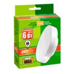 Лампа светодиодная PLED-ECO 6Вт таблетка матовая 3000К тепл. бел. GX53 460лм 230В JazzWay 2851987 — изображение 3