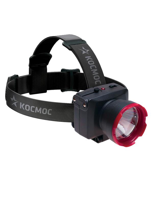 407409.jpg Фонарь аккумуляторный налобный H1W LED 1Вт 2 режима аккум. 0.5А.ч ЗУ 220В КОСМОС KOCAccuH1WLED — изображение 1