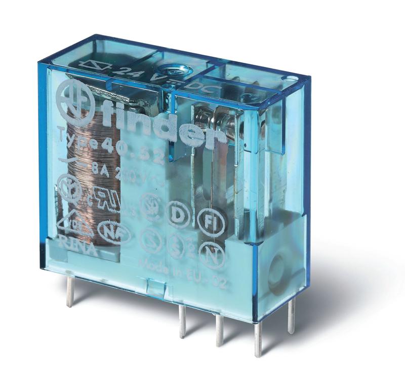 410893.jpg Реле миниатюрное универсальное 2CO 8А 24В DC FINDER 405290240000 — изображение 1