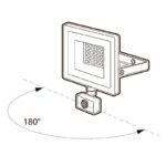 Прожектор светодиодный PFL-SC SENSOR 30Вт 6500К IP54 190-260В ДО закален. матов. стекло датчик движения инфракрасный JazzWay 5001411 — изображение 4