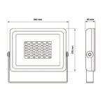 Прожектор светодиодный PFL-SC 50Вт 6500К IP65 190-260В ДО закален. матов. стекло JazzWay 5001435 — изображение 8