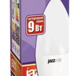 Лампа светодиодная PLED-SP 9Вт C37 свеча 3000К тепл. бел. E14 820лм 230В JazzWay 2859457A — изображение 2