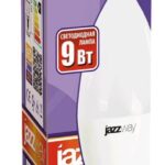 Лампа светодиодная PLED-SP 9Вт C37 свеча 5000К холод. бел. E14 820лм 230В JazzWay 2859488A — изображение 2