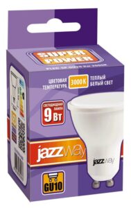 Лампа светодиодная PLED-SP 9Вт PAR16 3000К тепл. бел. GU10 720лм 230В JazzWay 2859693A — изображение 2