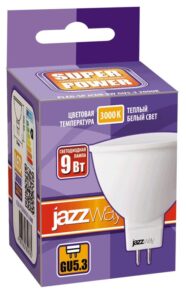 Лампа светодиодная PLED-SP 9Вт JCDR MR16 3000К тепл. бел. GU5.3 720лм 230В JazzWay 2859754A — изображение 2