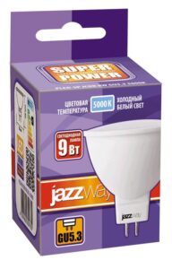 Лампа светодиодная PLED-SP 9Вт JCDR MR16 5000К холод. бел. GU5.3 720лм 230В JazzWay 2859785A — изображение 2