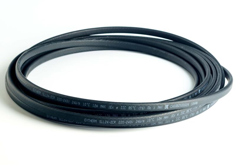 425363.jpg Кабель нагревательный саморег. 24Вт/м 16AWG строительного применения (кровли; трубы) термопласт Extherm SXLL24-2CR — изображение 1