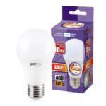 Лампа светодиодная PLED-DIM 10Вт A60 грушевидная 4000К нейтр. бел. E27 820лм 220-240В диммир. JazzWay 2859228 — изображение 3