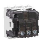 Розетка 1-м 2мод. Avanti "Белое облако" 16А IP20 2P+E защ. шторки бел. DKC 4400002 — изображение 3