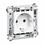 Розетка 1-м СП 2мод. Avanti "Белое облако" 16А IP20 2P+E защ. шторки бел. DKC 4400003 — изображение 4