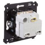 Розетка 1-м СП 2мод. Avanti "Белое облако" 16А IP41 2P+E защ. шторки с крышкой бел. DKC 4400013 — изображение 3