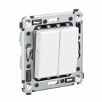 Выключатель 2-кл. 2мод. СП Avanti "Белое облако" 16А IP20 бел. DKC 4400104 — изображение 4