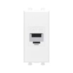 Розетка компьютерная 1мод. Avanti "Белое облако" RJ45 кат.5E без шторок модульная механизм DKC 4400661