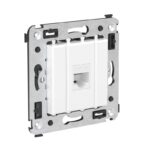 Розетка компьютерная 1-м СП Avanti "Белое облако" RJ45 кат.5E без шторок механизм DKC 4400663 — изображение 4