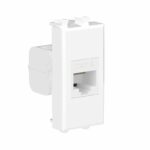 Розетка компьютерная 1мод. Avanti "Белое облако" RJ45 кат.6 без шторок модульная механизм DKC 4400691 — изображение 4
